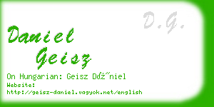daniel geisz business card